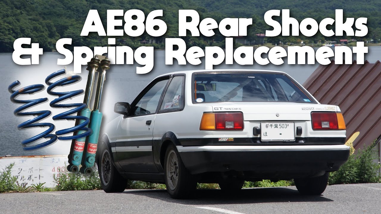 How To: Replacing Rear Springs & Shocks on an AE86 Toyota Corolla Levin ...