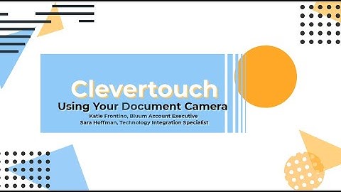 Using Your Document Camera