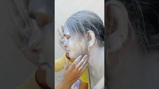 Aunty Ki Silver Color Se Jabardast Putai Desi Style Holi Celebration Video 2025