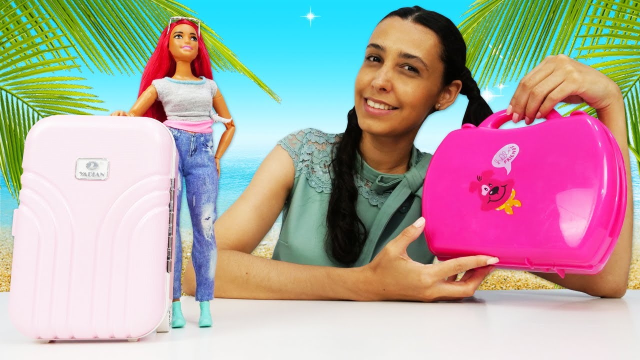 Barbie - Boneca com tema de viagens e conjunto de deserto ㅤ, BONECAS TV