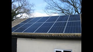 Solar Panel install on barn roof in UK