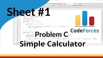 ICPC Assiut Sheet | Sheet 1 | problem C | Simple Calculator | Mazen Labs