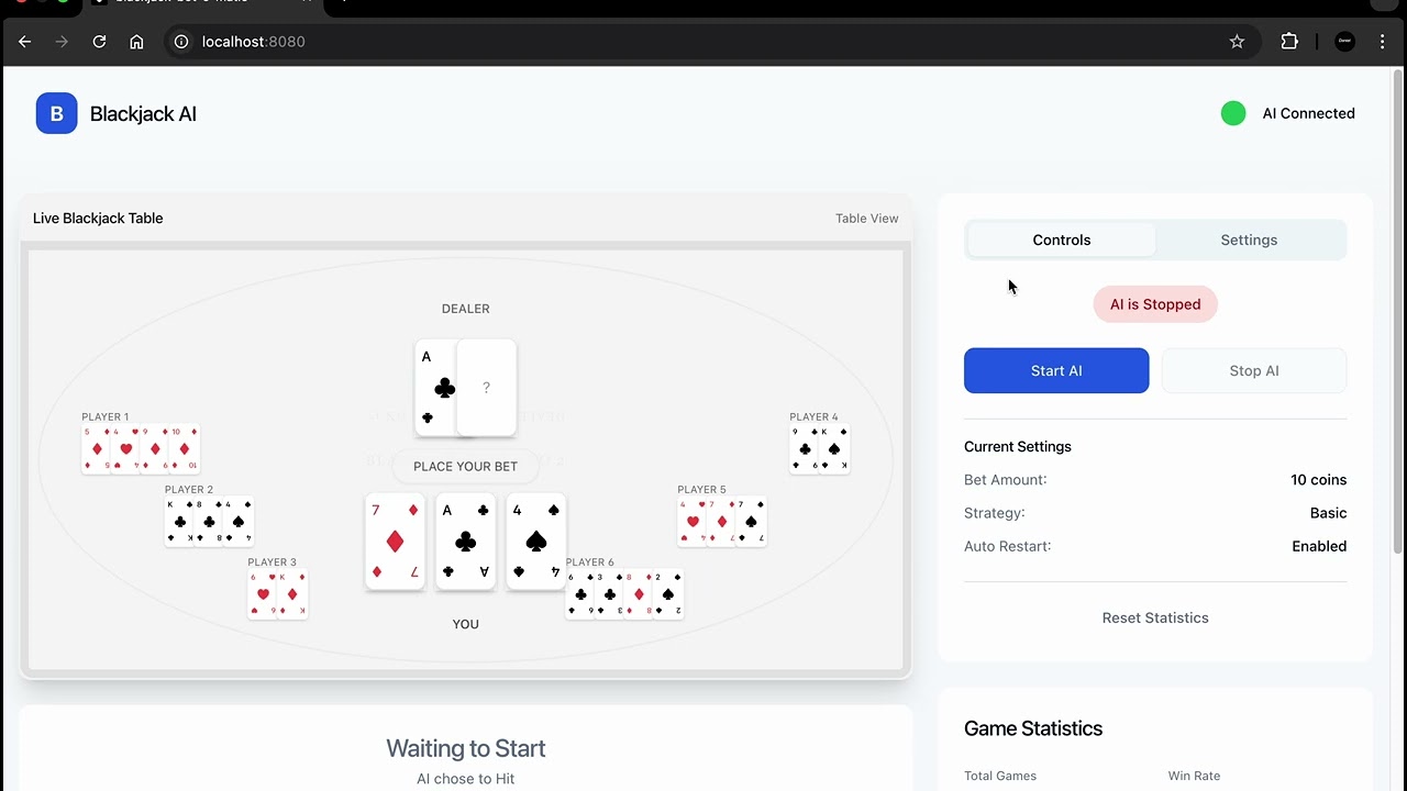 Pragmatic Blackjack AI