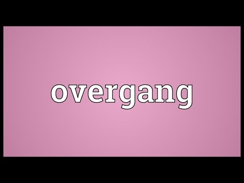 Video: Definition Övergång