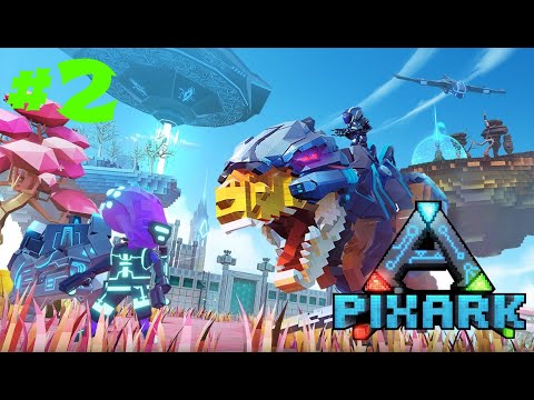 Видео: PixARK Skyward #2 Кобальтовый Птер