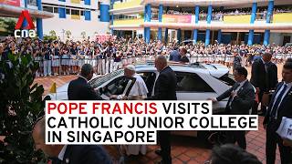 Pope Francis visits Catholic Junior College in Singapore, attends interfaith dialogue screenshot 5