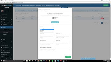 Create Promo Codes with PayWhirl