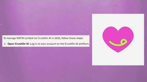 How To Turn On/Off NSFW Content On CrushOn AI In 2025 (New Update)