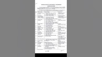 VBU Hazaribagh semester 3 (2023-2027) exam date or exam centre # shorts youtube video