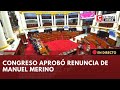 EN VIVO | Sesión del Pleno del Congreso evalúa sucesión presidencial