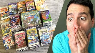 *WOMAN FINDS TIME CAPSULE OF POKEMON CARDS PACKS IN STORAGE!* Opening Them!