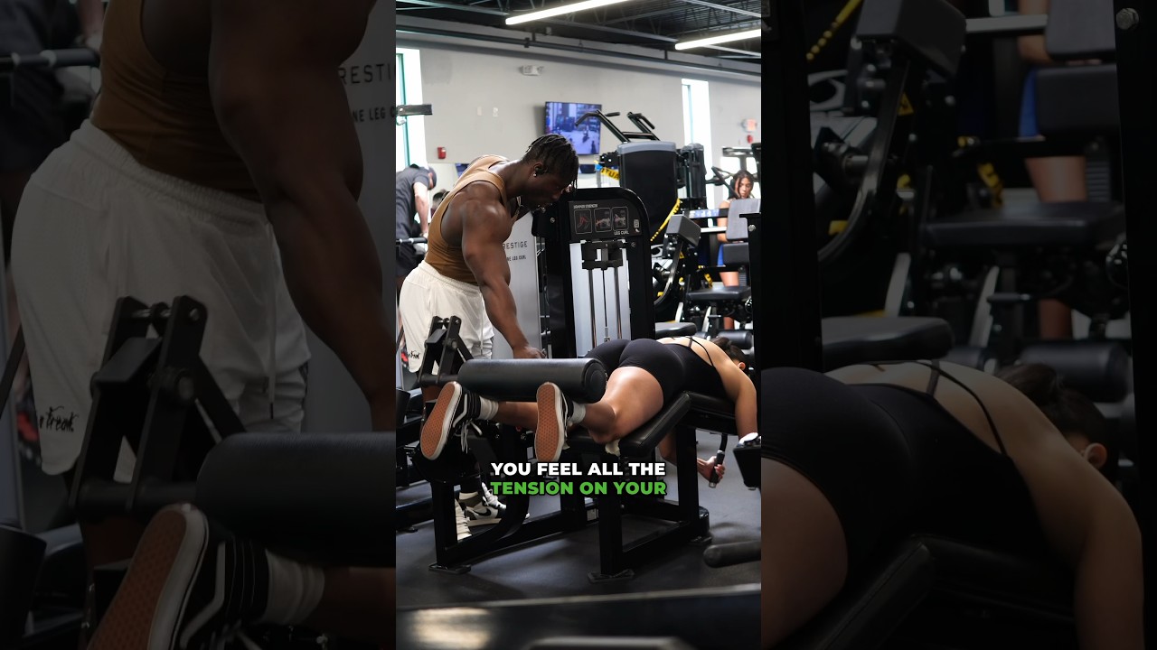 Lying Leg Curl Tutorial: How to target your hamstrings and Avoiding lower Back Pain! #fitnesstips