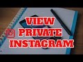 Look At Private Instagram Accounts Without Following