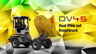 Bauma 2022 Neuheit: Entdecken Sie den neuen DV45, der innovative Dual View Dumper von Wacker Neuson