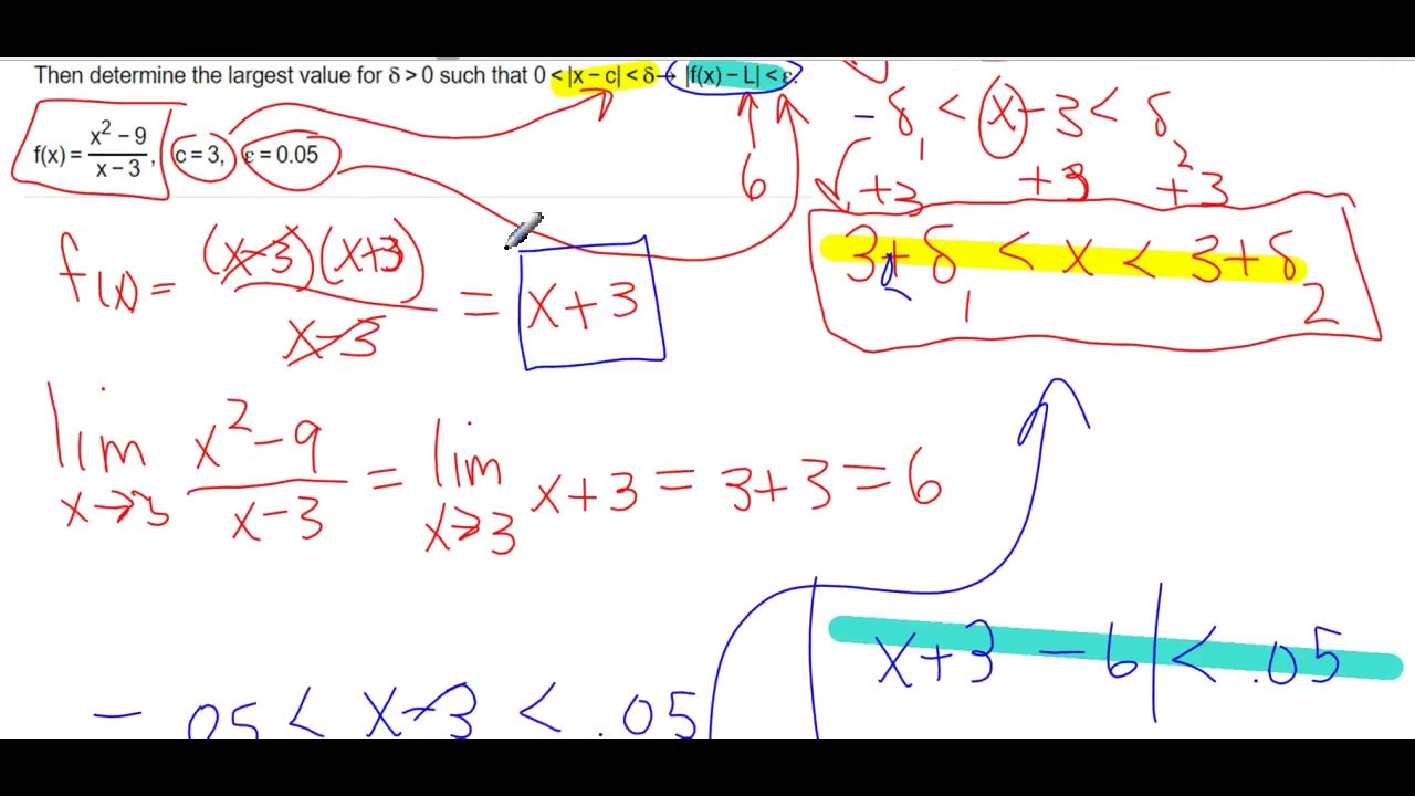 HW Precise Definition of a Limit #3 - YouTube