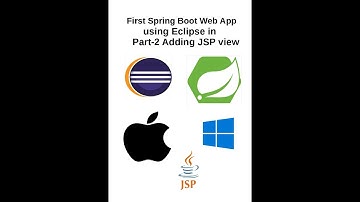 Part-2 First Spring Boot Web Project in Eclipse -Adding JSP View