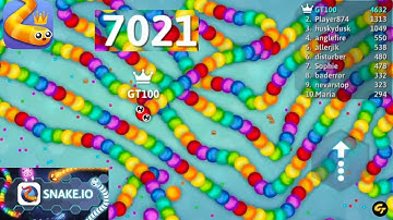 Snake Game | Snake.io Score upto 7000 Points | Most Tasty and Delicious Snake in Snake.io #Gameplay