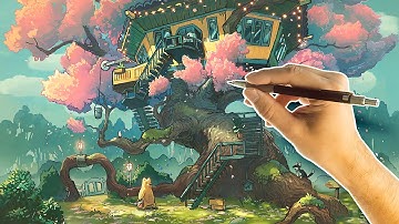 FULL Illustration Workflow with ALL of My Favorite Art Tools