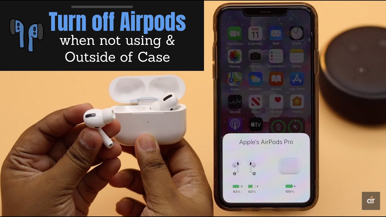 eksplicit Afgift Tordenvejr Turn Off Airpods Pro When Not in Use & Outside of Case (2 Ways) - YouTube