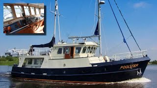 This €680K Steel Trawler Yacht Is Also a Motor Sailer! FOR SALE | 3,500 NM Range!