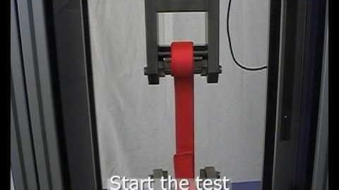 Tensile Test on Safety Belts - Mecmesin Force Measurement