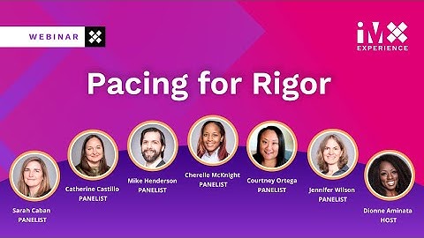 Illustrative Mathematics Webinar: Pacing for Rigor