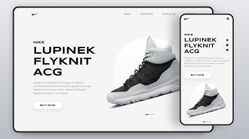 Responsive Website Using HTML CSS & JavaScript | Nike Shoe Website 🌐