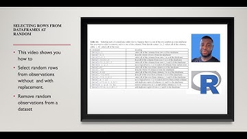 Selecting rows from data frames at random in R
