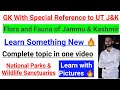 Flora and Fauna of Jammu and Kashmir || Complete Topic | GK with special Reference to UT J&k | JKSSB