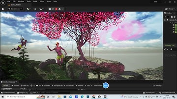 Unreal Engine 5  preview :the fay animation. 虚幻5精灵岛景色预览