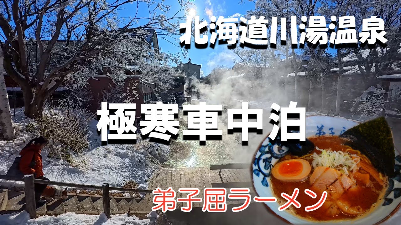 Японская пара путешествует в автофургоне со своей любимой собакой.