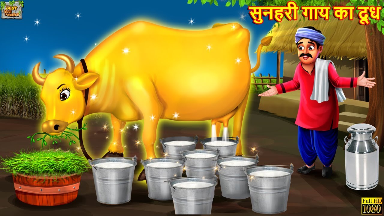       Golden Cow  Hindi Kahani  Moral Stories  Bedtime Stories  Hindi Kahaniya