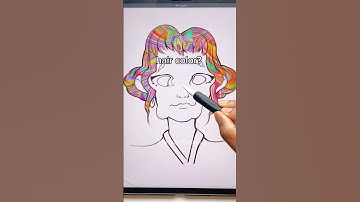 Random Colors TRANSFORM Zoey…🌈✏️ (Slay or Fail?) #shorts #kpopdemonhunters #drawing #huntrix