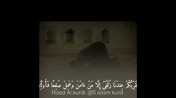Raad Al kurdi رعد الكردي حالات وتس آب تلاوة جميلة جدا بخشوع لا يوصف