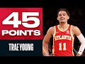 Trae Young Leads Hawks With 45 PTS In NYC!