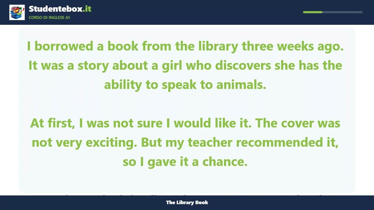 Video thumbnail: The Library Book — English A1