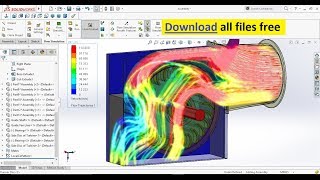 Learn Step by Step How to do Flow Simulation in SolidWorks on Cross Flow Turbine