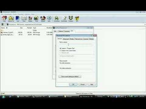 how to make a self extracting file archives