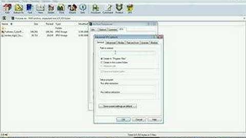 how to make a self extracting file archives