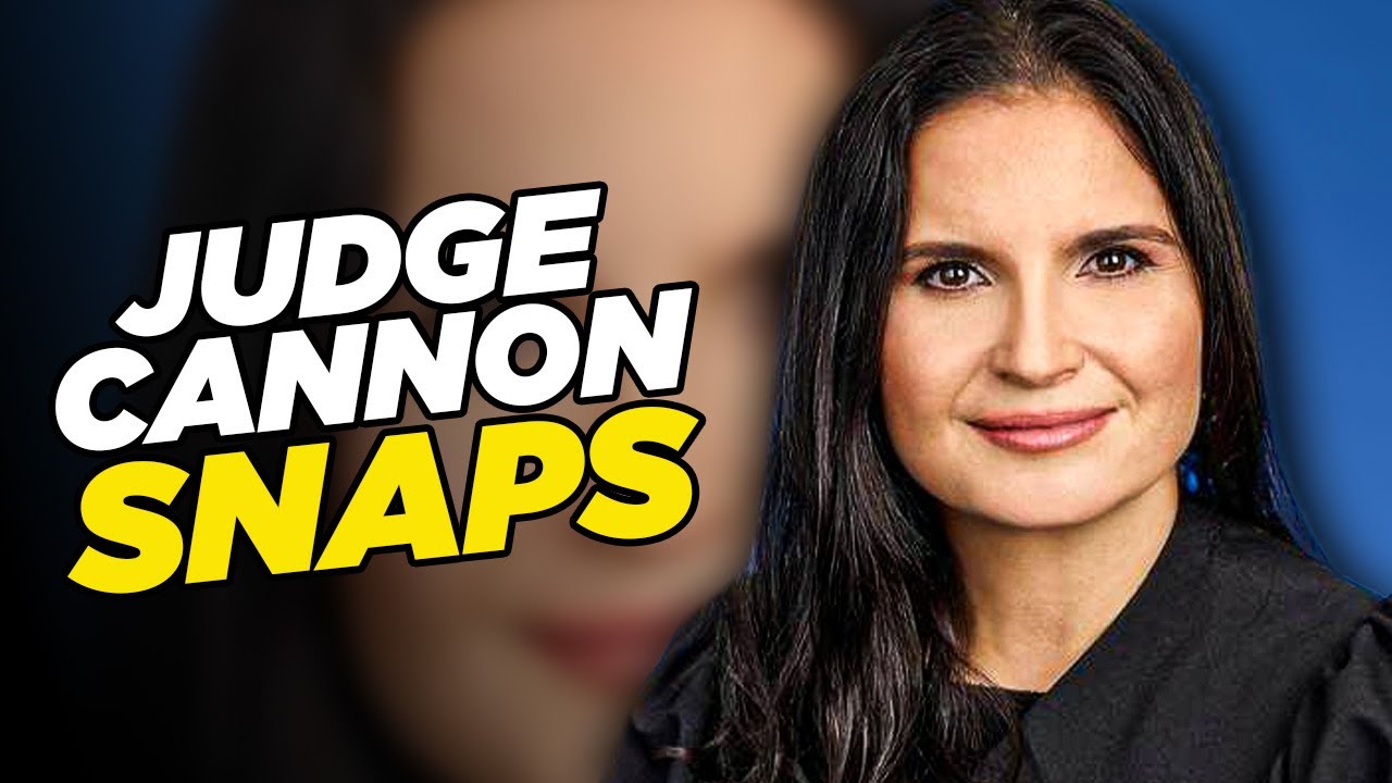 Judge Cannon Snaps At Prosecutors Because She Doesn't Understand The Law