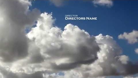Clouds Titles Sequence  | After Effects Template | Elements