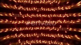 Musical Notes Vj Loop | Motion Graphics - Videohive template