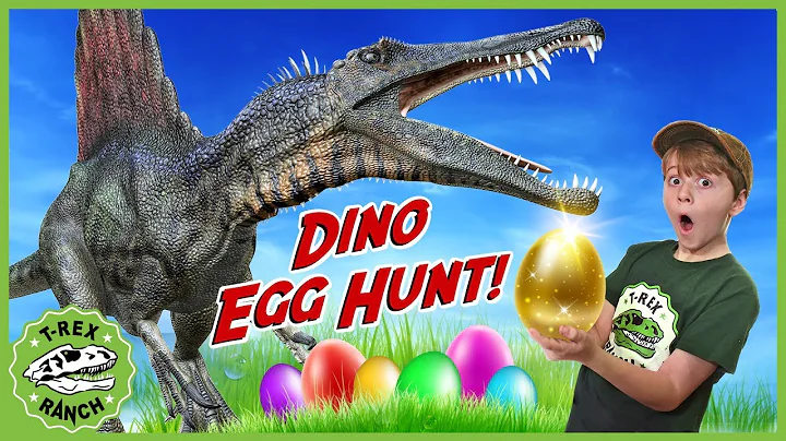 Dinosaurs & Egg Hunt! Giant Dinosaur Nerf Battle &...
