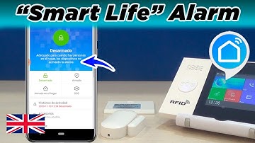 WiFi + GSM alarm for home without connection fees with APP Smart Life easy to configure.Screen color