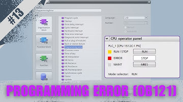 Programming Error [OB121] no TIA Portal