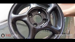 Water Transfer Printing - Hydrographics - Wassertransferdruck Carbon Fiber Wheel Rims