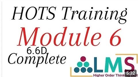 HOTS treaning Complete Module 6.6D Solutions #viral #search #HOLTS #module 