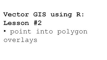GIS and R - point in polygon