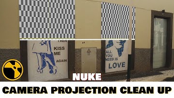 Nuke Camera Projection Clean Plate | nuke 3d projection cleanup tutorial | camera tracking tutorial
