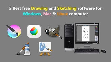 5 Best free Drawing and Sketching software for Windows, Mac & Linux computer.